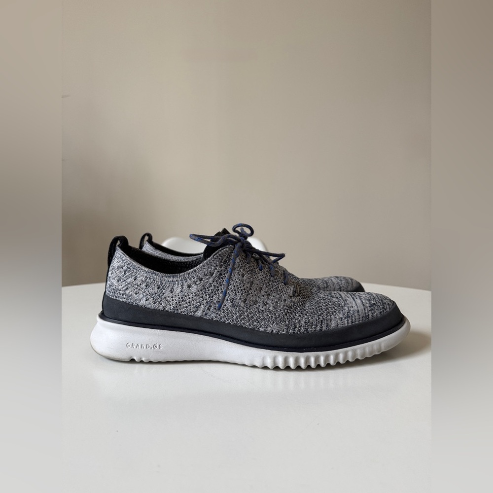 Cole Haan ZeroGrand Wingtip Oxford in Blue Stitchlite, 9M